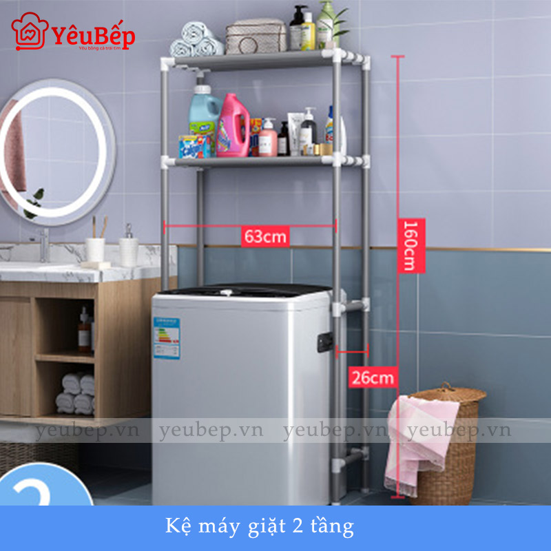 Kệ Nhà Tắm Thông Minh Đặt Trên Đầu Máy Giặt Và Toilet 