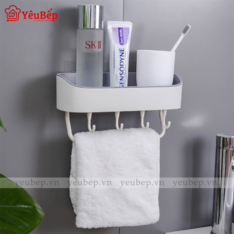Kệ Để Đồ Nhà Tắm Thông Minh Bằng Nhựa ABS Chất Lượng 