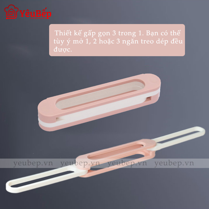 Kệ Treo Giày Dép Dán Tường Với Khả Năng Gấp Gọn, Kéo Dài Thông Minh