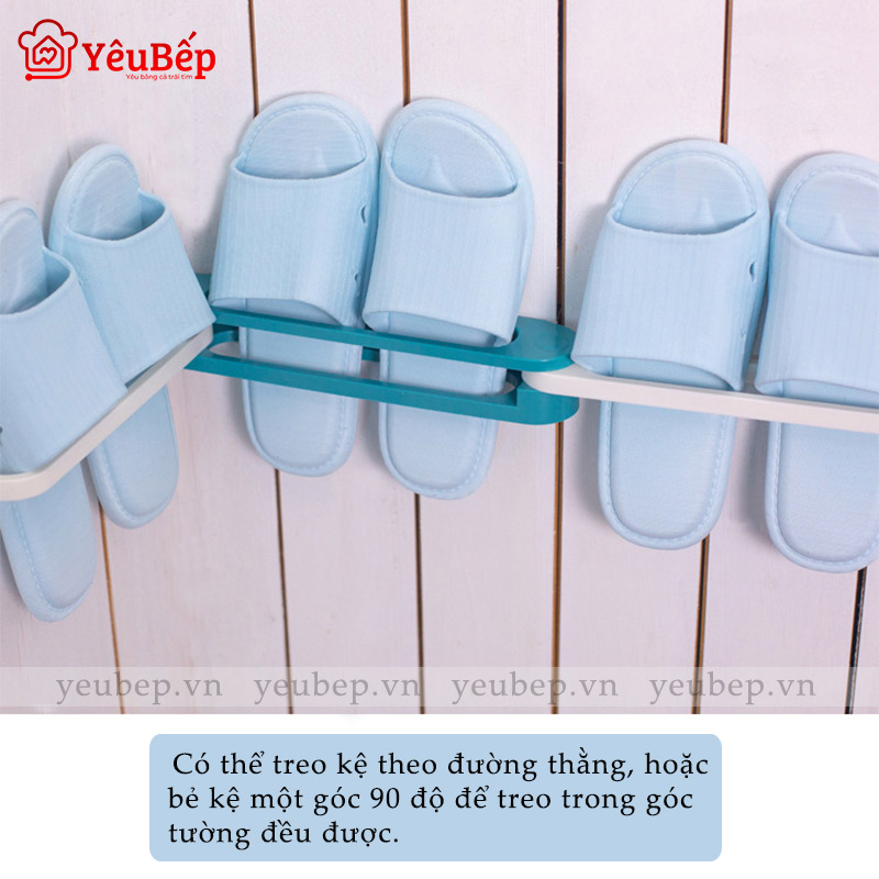 Kệ Treo Giày Dép Dán Tường Với Khả Năng Gấp Gọn, Kéo Dài Thông Minh