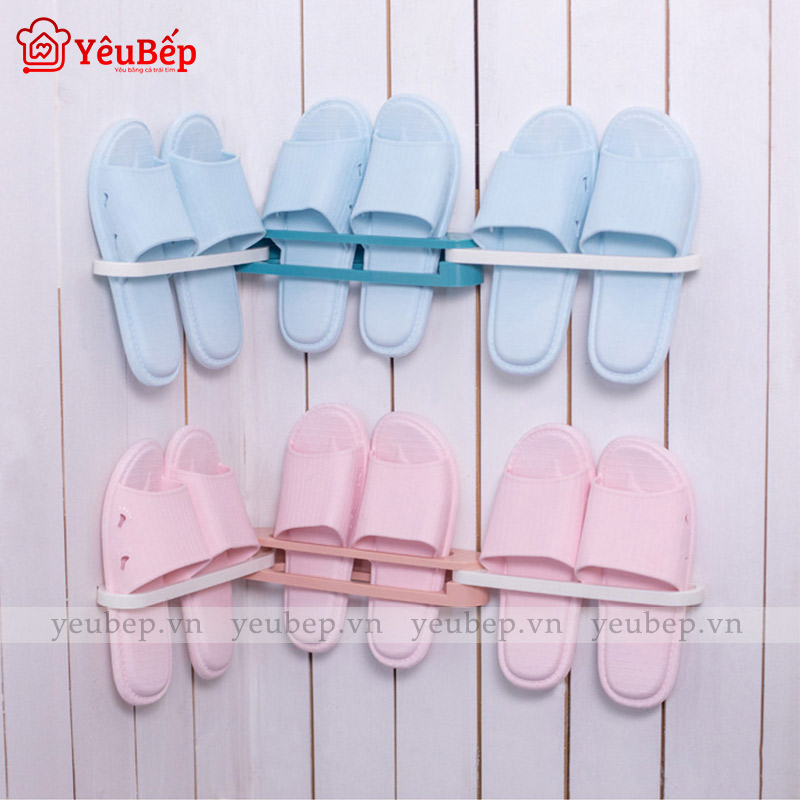 Kệ Treo Giày Dép Dán Tường Với Khả Năng Gấp Gọn, Kéo Dài Thông Minh