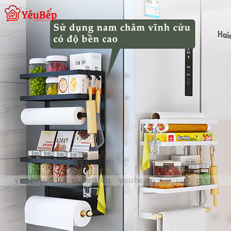 Kệ đựng gia vị Inox , treo tường có giá treo dụng cụ nhà bếp