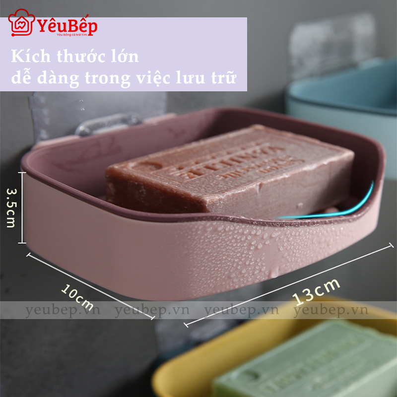 Khay Đựng Xà Bông Cao Cấp Cho Nhà Tắm Dán Tường