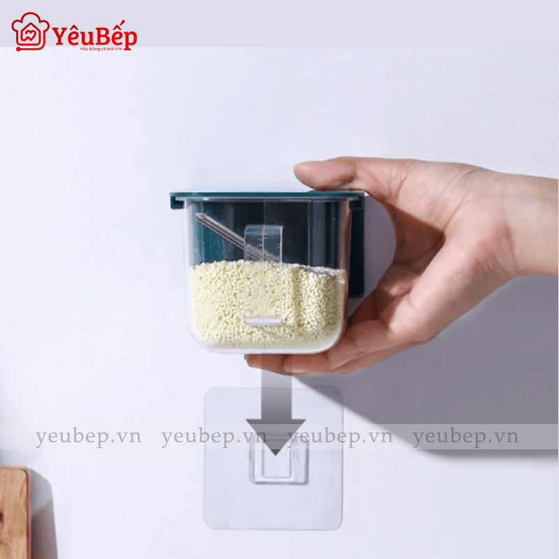 Hộp Đựng Gia Vị Dán Tường Cho Nhà Bếp Đa Năng
