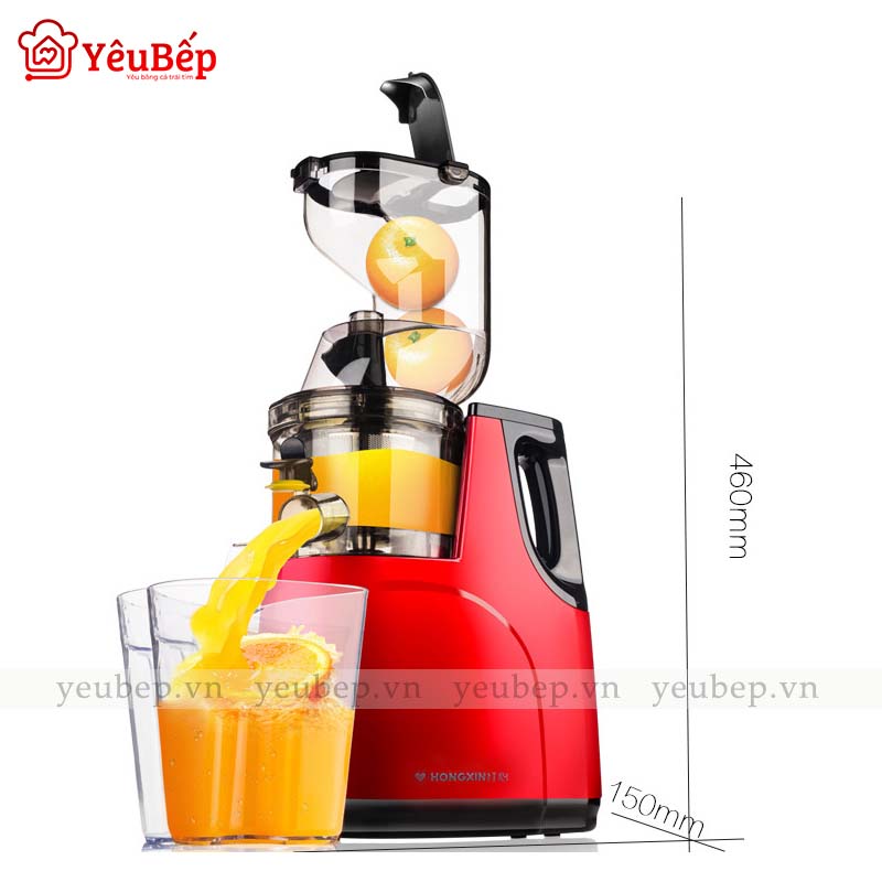Máy Ep Chậm HongXin RH312 Ép Trái Cây, Rau Củ Quả Giữ Được 100% Vitamin Và 95% Lượng Nước