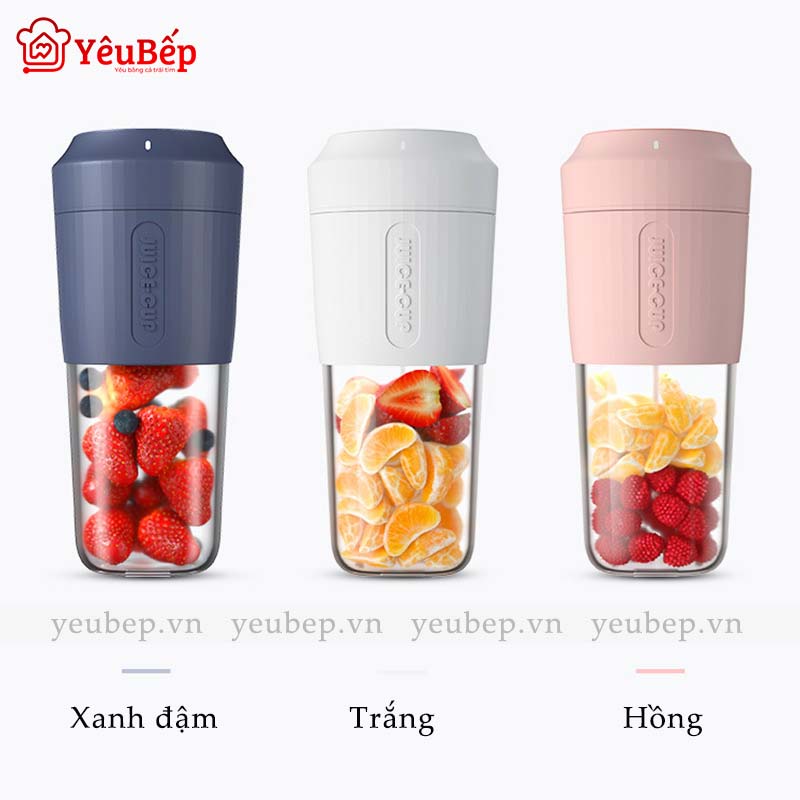 Máy Xay Sinh Tố Đa Năng Cầm Tay Dung Tích 450ml Pin 3000mAh - Máy Xay Sạc Pin USB Đa Năng (Hàng Cao Cấp)