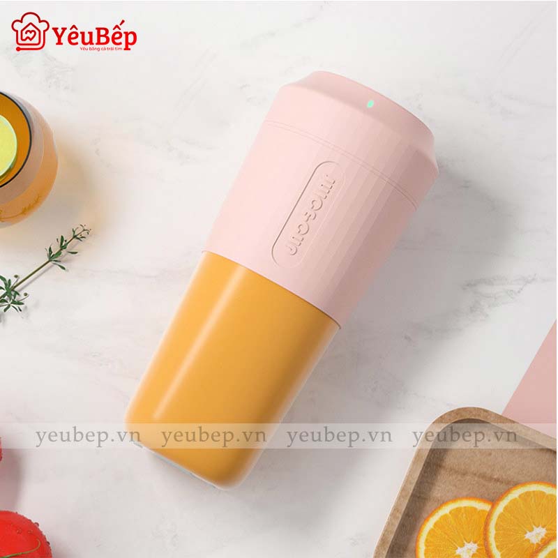Máy Xay Sinh Tố Đa Năng Cầm Tay Dung Tích 450ml Pin 3000mAh - Máy Xay Sạc Pin USB Đa Năng (Hàng Cao Cấp)