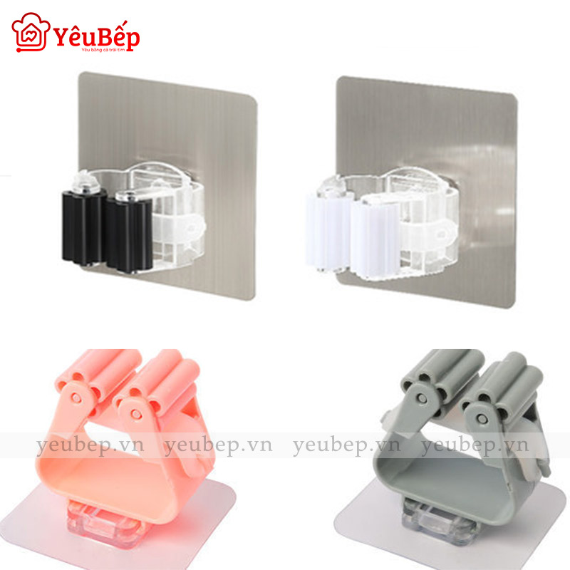 Kẹp Giữ Chổi, Cây Lau Nhà Treo Tường Chắc Chắn, Tiện Lợi