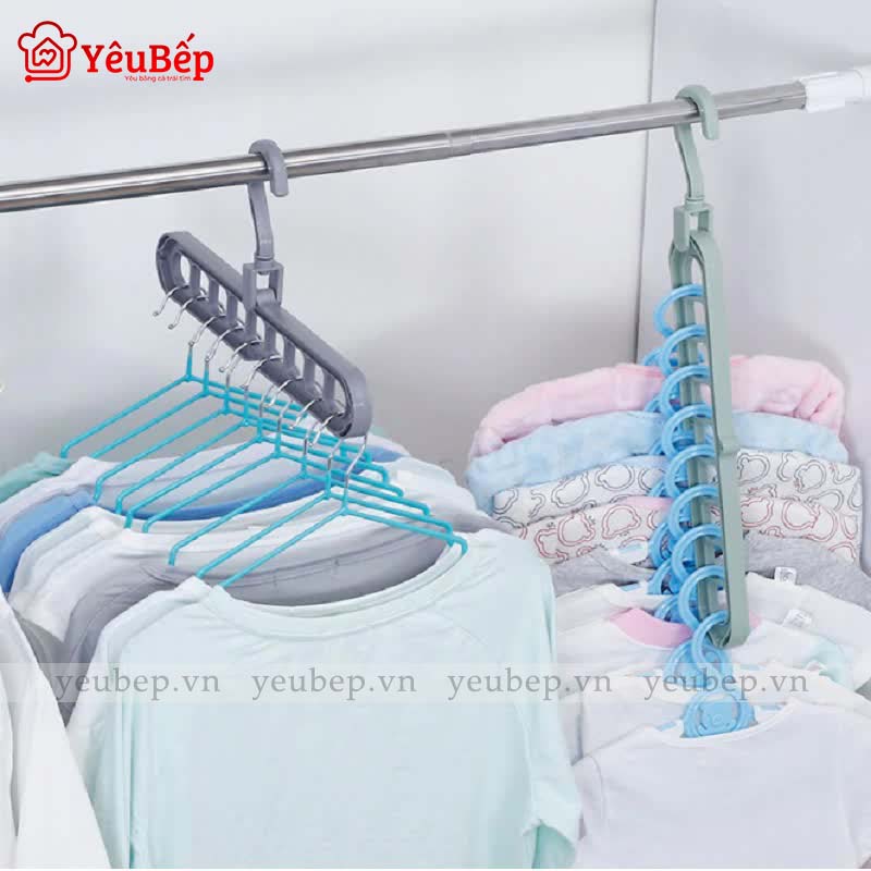 Móc Treo Quần Áo Đa Năng Thông Minh Gấp Gọn