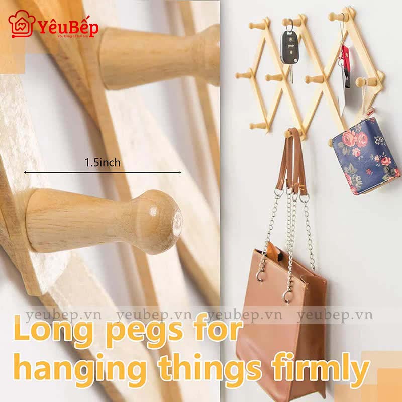 Móc Treo Quần Áo Bằng Gỗ Hình Zíc Zắc