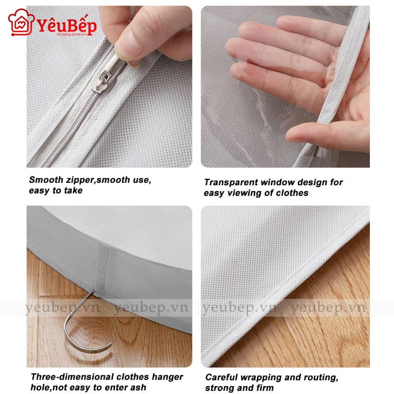 Móc Treo Quần Áo Chống Bụi, Chống Nhăn, Chống Ẩm Và Côn Trùng