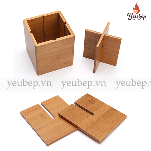 Ống Đựng Đũa, Muỗng Bằng Gỗ Nhiều Ngăn Để Bàn Sang Trọng, Sản Xuất Theo Tiêu Chuẩn Nhật Bản