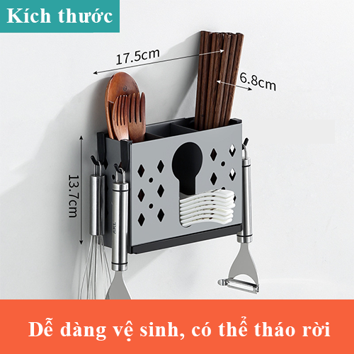 Ống đựng đũa Inox không gỉ đa năng cao cấp