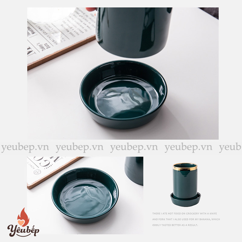 Ống Đựng Đũa Muỗng Bằng Sứ Phong Cách Bắc Âu