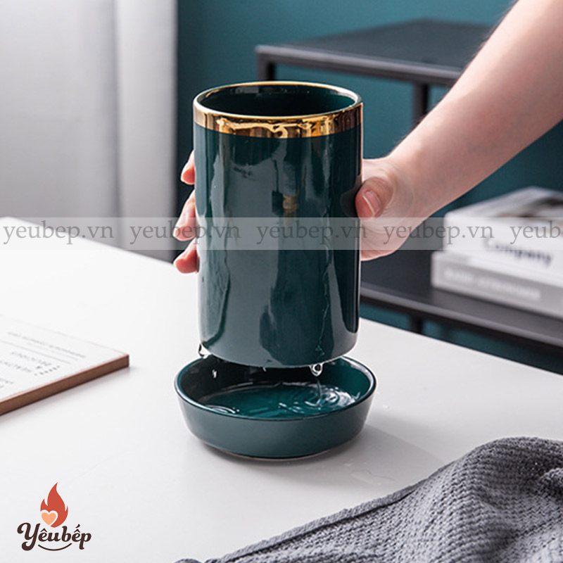 Ống Đựng Đũa Muỗng Bằng Sứ Phong Cách Bắc Âu