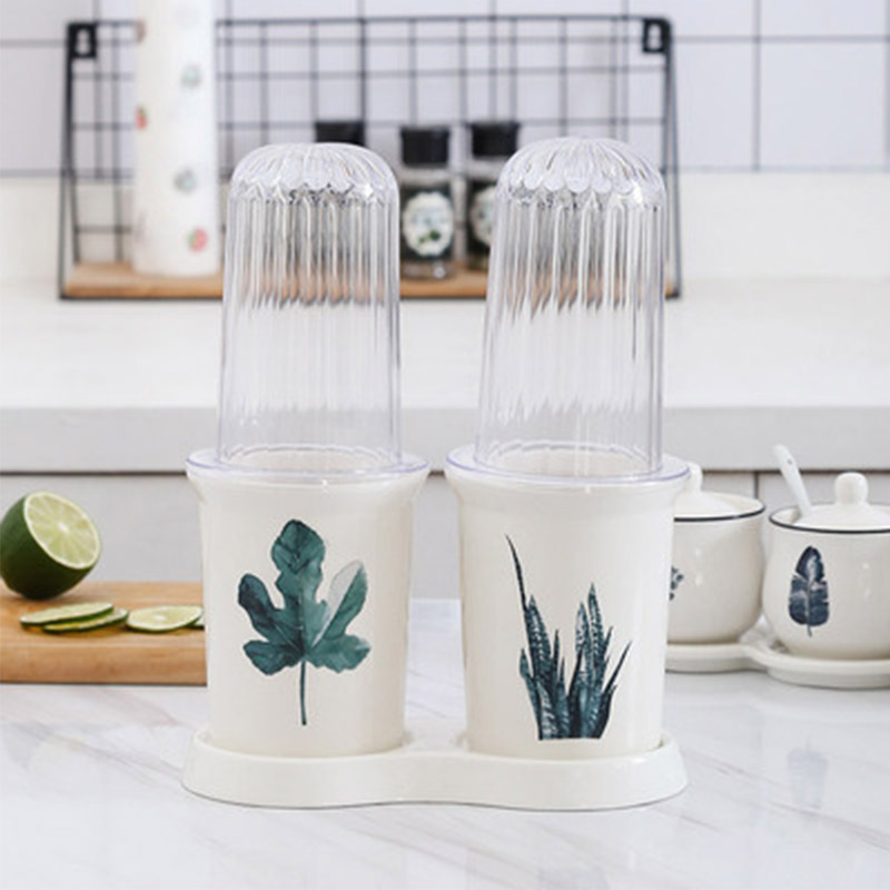 Hộp Đựng Đũa Muỗng Bằng Sứ Có Nắp Đậy Kín Đáo, Sang Trọng