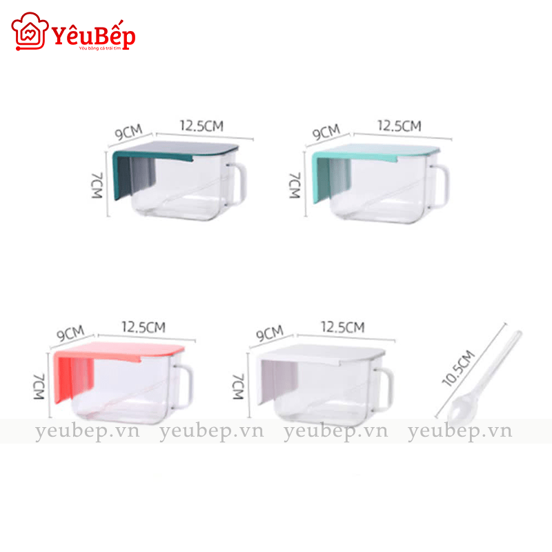 Hộp Đựng Gia Vị Dán Tường Cho Nhà Bếp Đa Năng