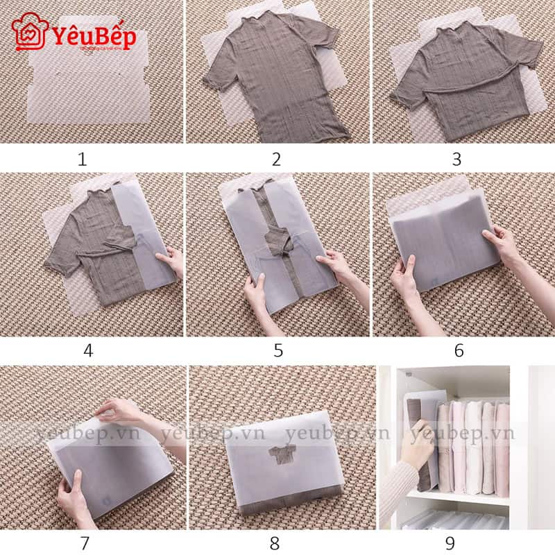 Tấm Gấp Nhanh Và Bảo Quản Quần Áo Đa Năng, Tiện Lợi