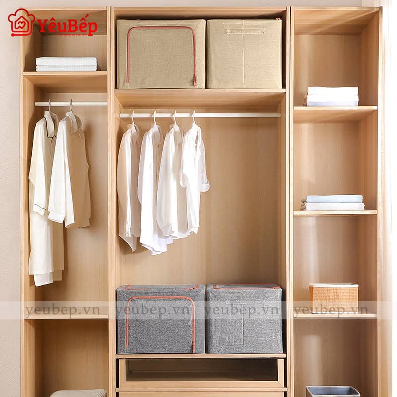 Thùng Cất Giữ Chăn Mền, Quần Áo Bằng Vải Oxford Cao Cấp