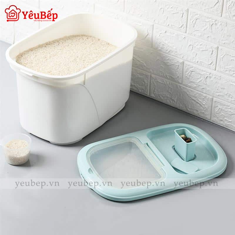 Thùng Đựng Gạo Bằng Nhựa Đa Năng Xua Đuổi Côn Trùng