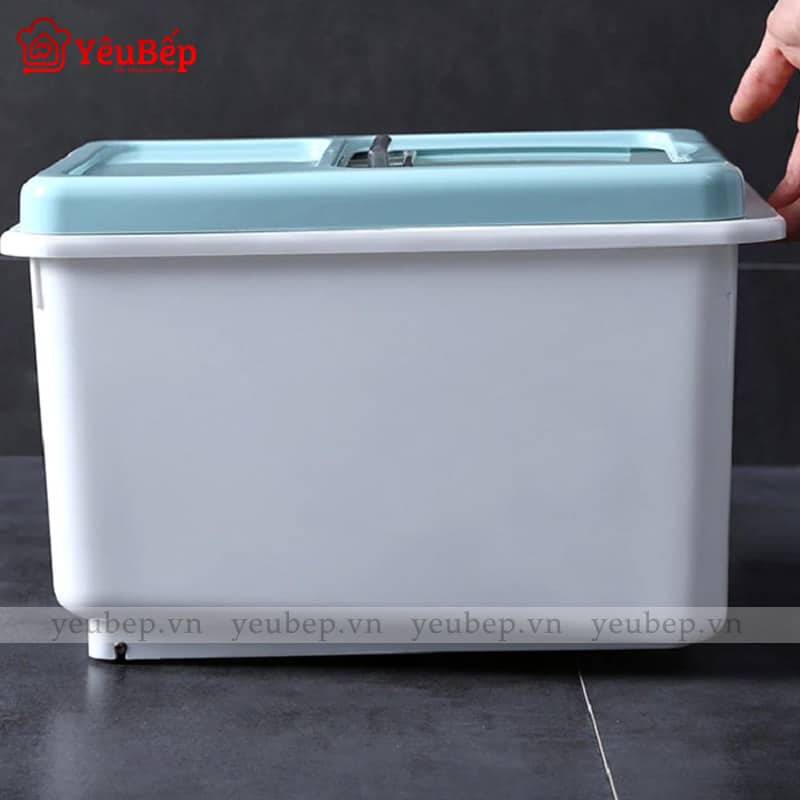 Thùng Đựng Gạo 5kg, 10kg, 15kg Thông Minh Bằng Nhựa