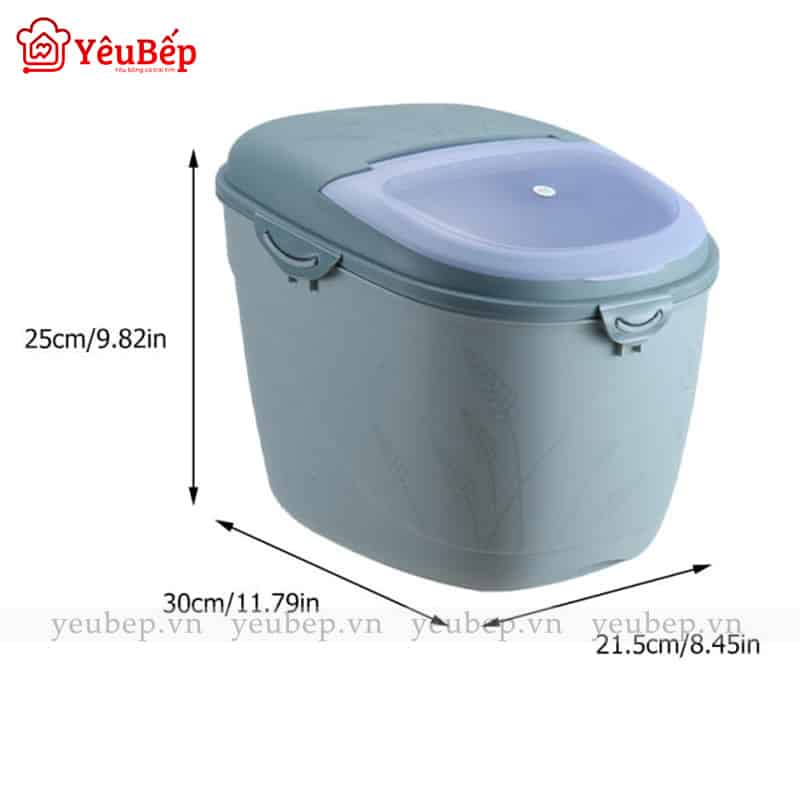 Thùng Đựng Gạo Chống Côn Trùng Bằng Nhựa ABS