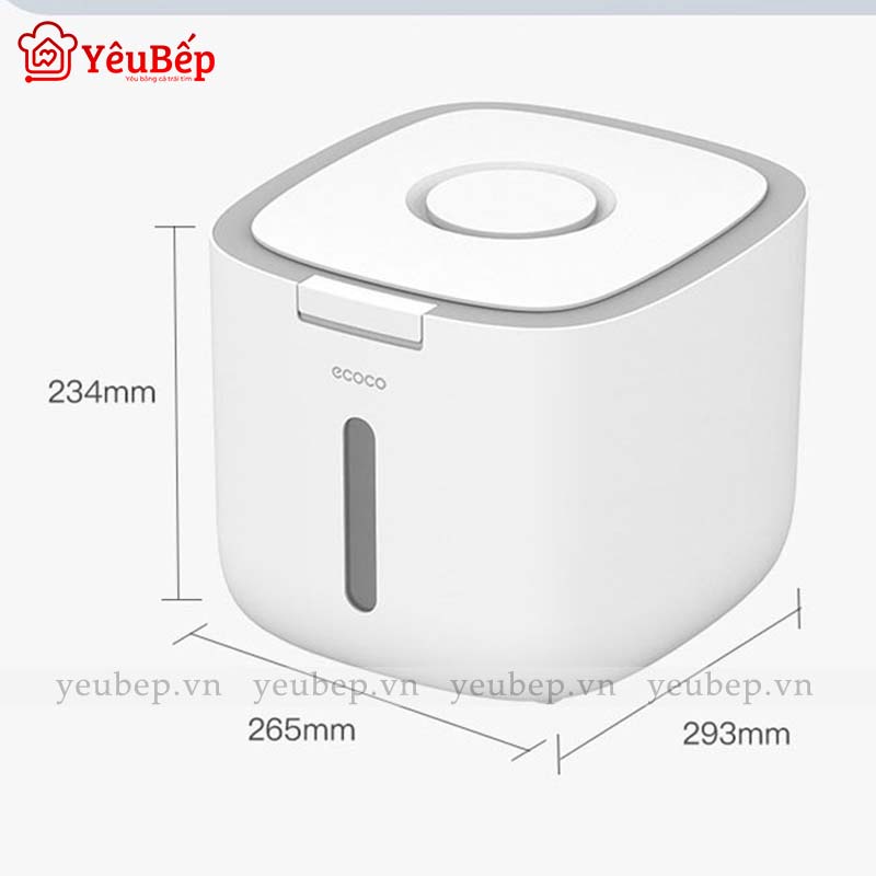 Thùng Đựng Gạo Thông Minh 10 kg HT -SYS COCO E2005