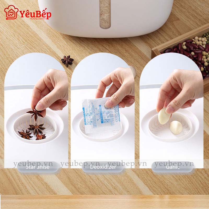 Thùng Đựng Gạo Thông Minh 10 kg HT -SYS COCO E2005