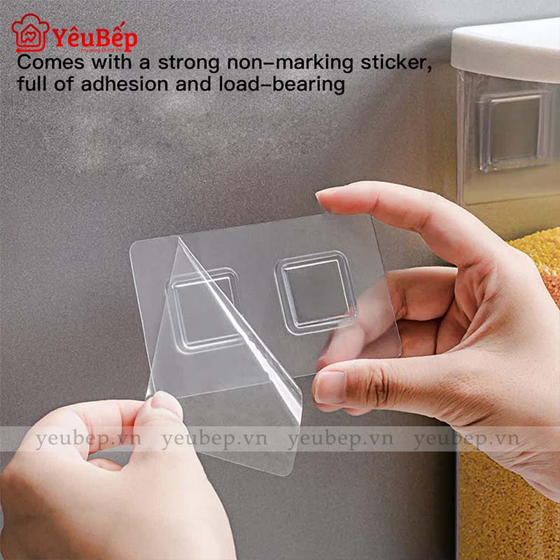 Thùng Đựng Gạo Thông Minh Treo Tường Tiện Lợi