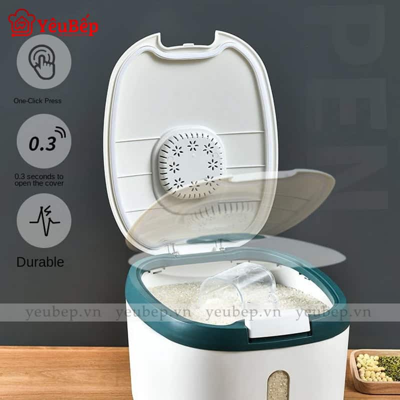 Thùng Đựng Gạo Diệt Côn Trùng Nano Thông Minh