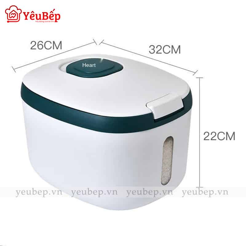 Thùng Đựng Gạo Diệt Côn Trùng Nano Thông Minh