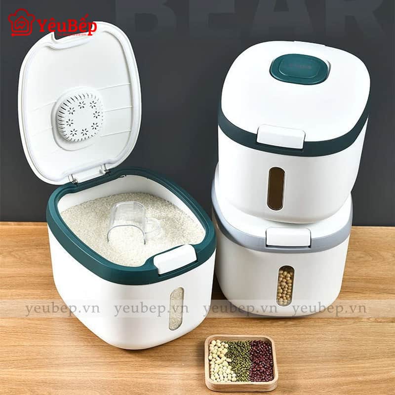 Thùng Đựng Gạo Diệt Côn Trùng Nano Thông Minh