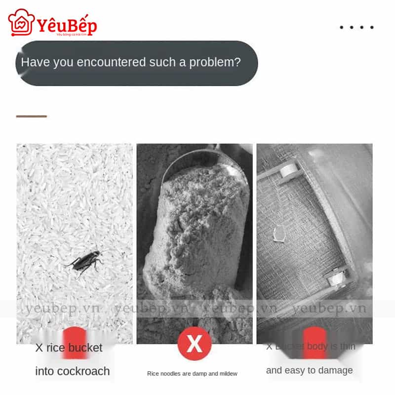Thùng Đựng Gạo Diệt Côn Trùng Nano Thông Minh