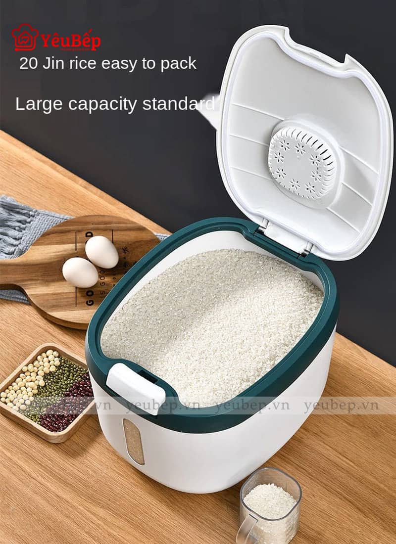 Thùng Đựng Gạo Diệt Côn Trùng Nano Thông Minh