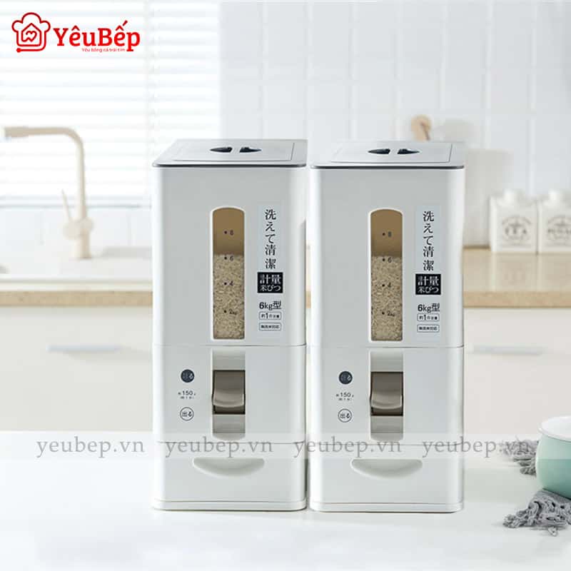 Thùng Đựng Gạo, Hạt Ngũ Cốc Có Vạch Đo Dung Tích