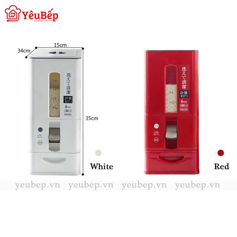 Thùng Đựng Gạo, Hạt Ngũ Cốc Có Vạch Đo Dung Tích