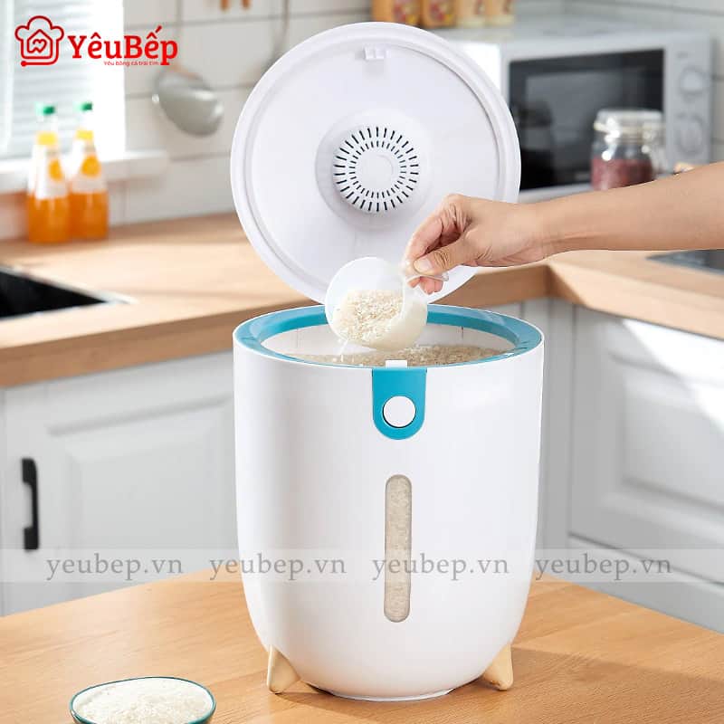 Thùng Đựng Gạo 10kg, 20kg Phong Cách Nhật Bản