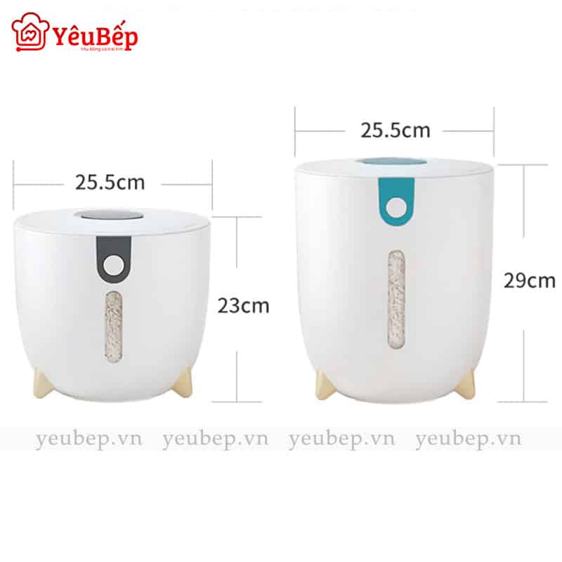 Thùng Đựng Gạo 10kg, 20kg Phong Cách Nhật Bản