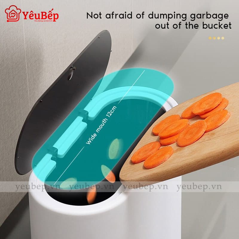 Thùng Rác Thông Minh Để Nhà Vệ Sinh Có Nút Cảm Ứng