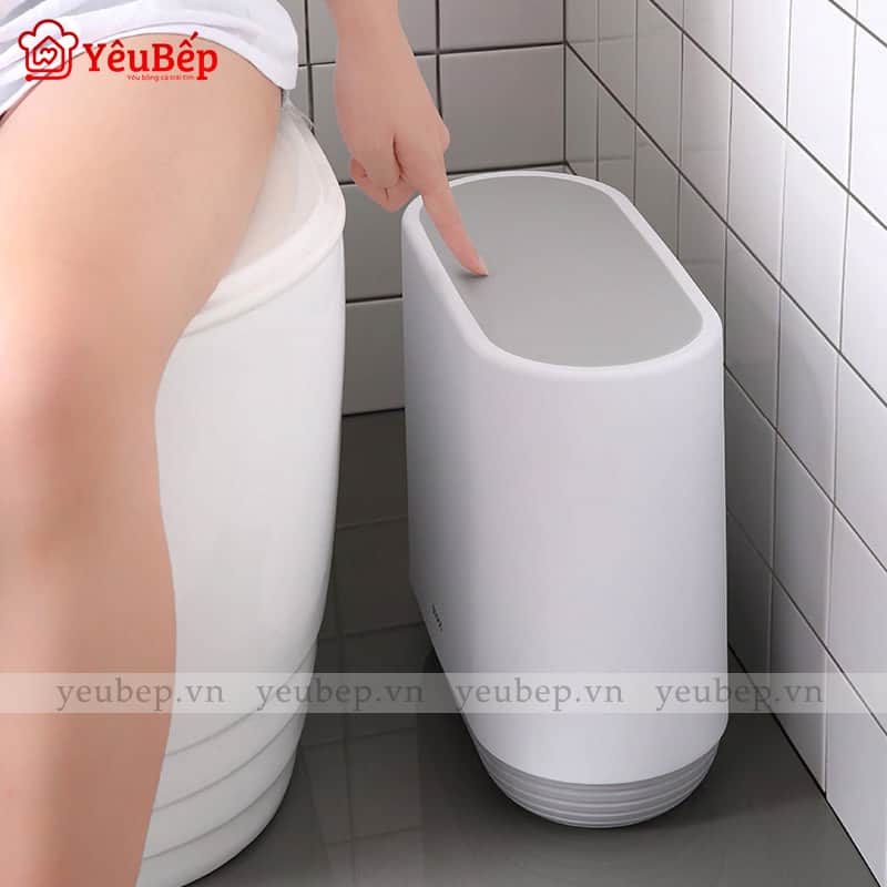 Thùng Rác Thông Minh Để Nhà Vệ Sinh Có Nút Cảm Ứng