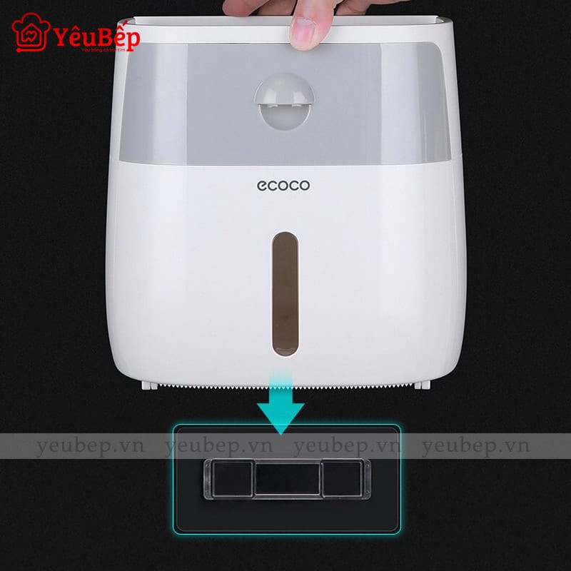 Tủ Đựng Giấy Kèm Kệ Để Đồ 2 Ngăn Ecoco Thông Minh