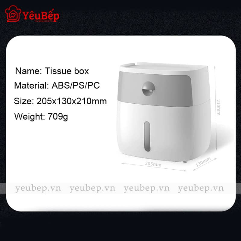 Tủ Đựng Giấy Kèm Kệ Để Đồ 2 Ngăn Ecoco Thông Minh