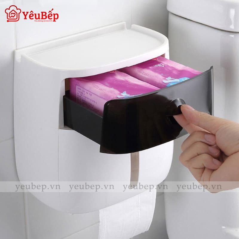 Tủ Đựng Giấy Kèm Kệ Để Đồ 2 Ngăn Ecoco Thông Minh