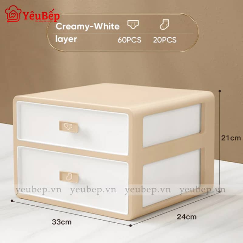 Tủ Nhựa Đựng Đồ Lót 2 Ngăn, 3 Ngăn Tiện Lợi