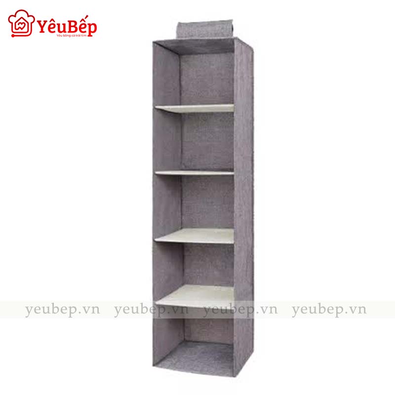 Túi Đựng Đồ, Quần Áo Nhiều Ngăn Treo Tủ Thông Minh Bằng Vải