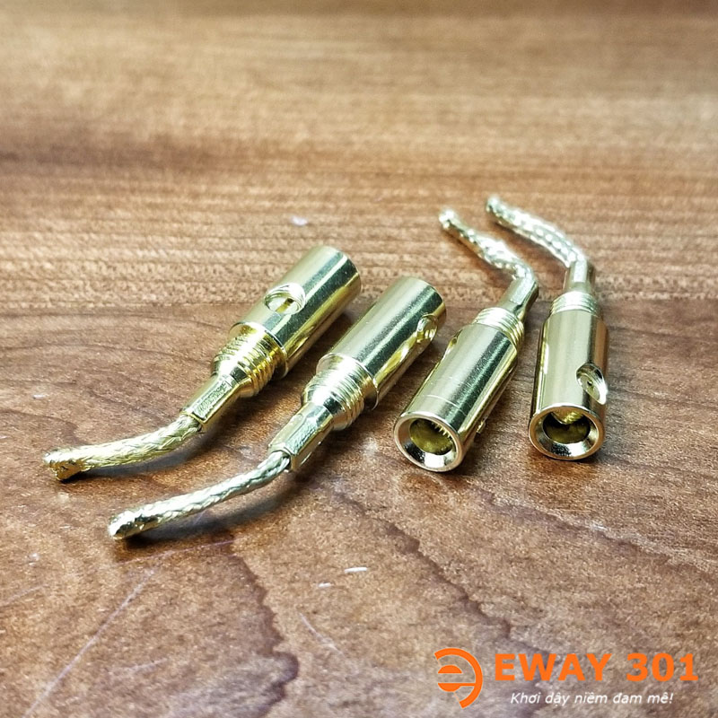 Cặp Giắc Loa Mỏ Chim Mềm Đồng Xịn