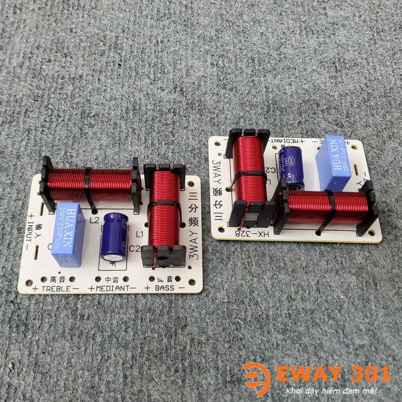 Mạch Phân Tần Loa 3 Đường Tiếng HX-328 - Dùng 1 Bass 1 Mid 1 Treble