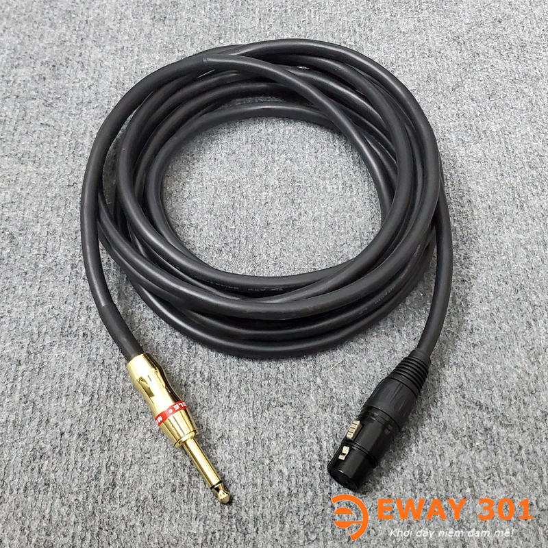 Dây Micro Hitachi Bãi Nhật Xịn Dài 5m - Dây 6 Ly ra Canon Cái