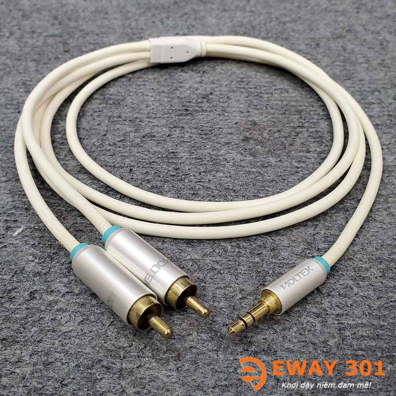 Dây 3.5mm Ra 2 AV HOLTEK Chuẩn Hi-End Dài 1,5m