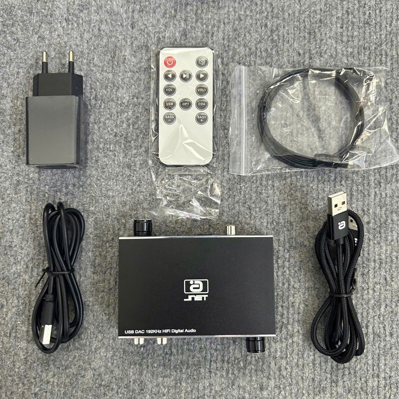 DAC JNET DA500 – Giải mã 24 bit/192 kHz, Optical, Coaxial, USB
